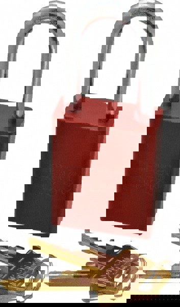 Lockout Padlock: Keyed Alike, Aluminum,